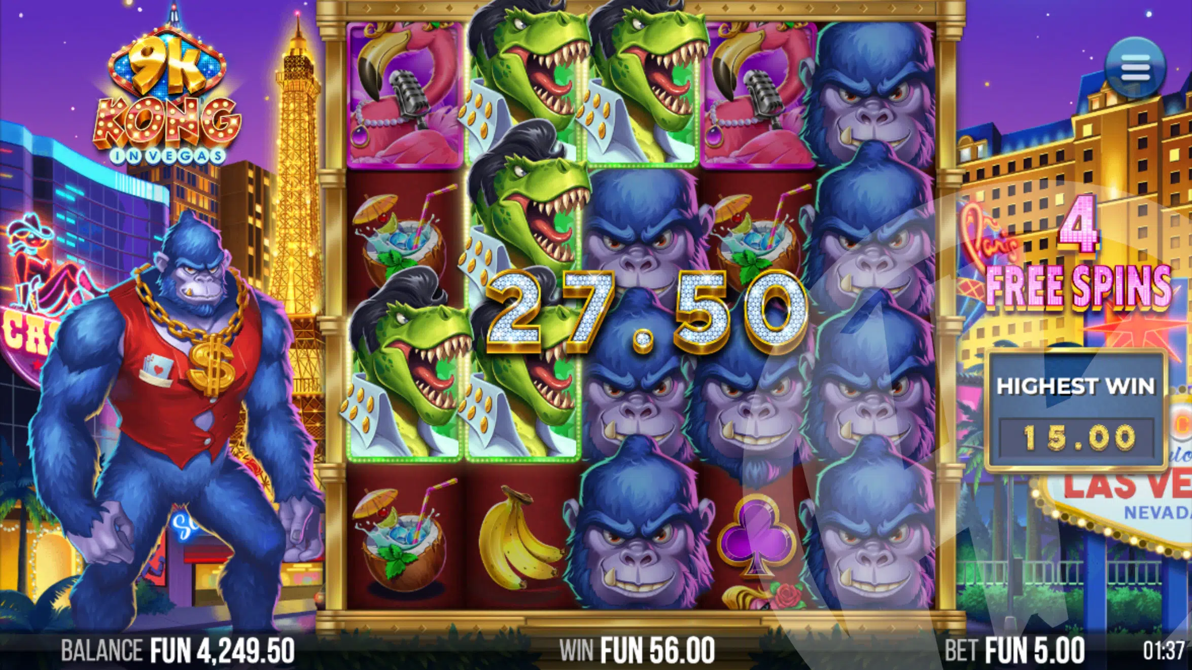 9k Kong in Vegas Slot Review pic 9